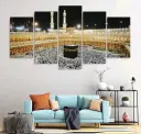 Wall stoxx Islamic makka madina set of 5 wall painting 